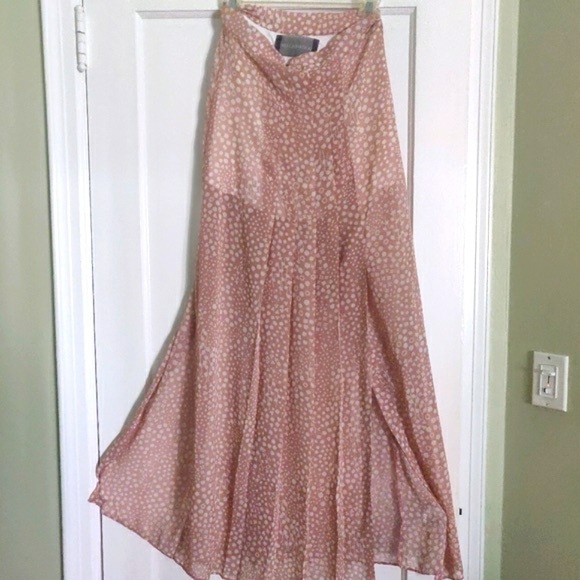 Reformation Dresses & Skirts - Elegant Pink Floral Reformation Skirt